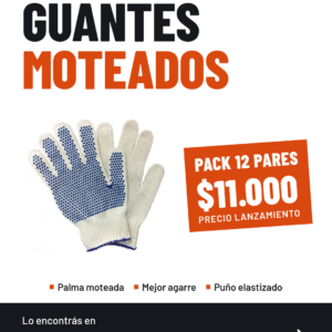 Pack por 12 pares de Guantes